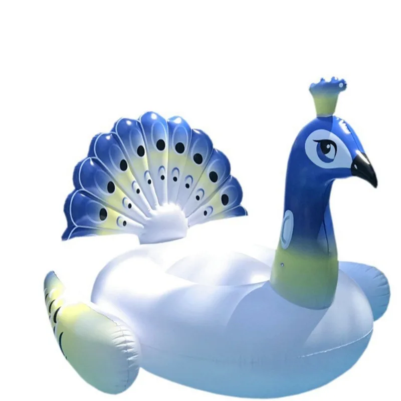 200cm 78 Inch Swimming Pool Giant Inflatable Peacock Pool Float In