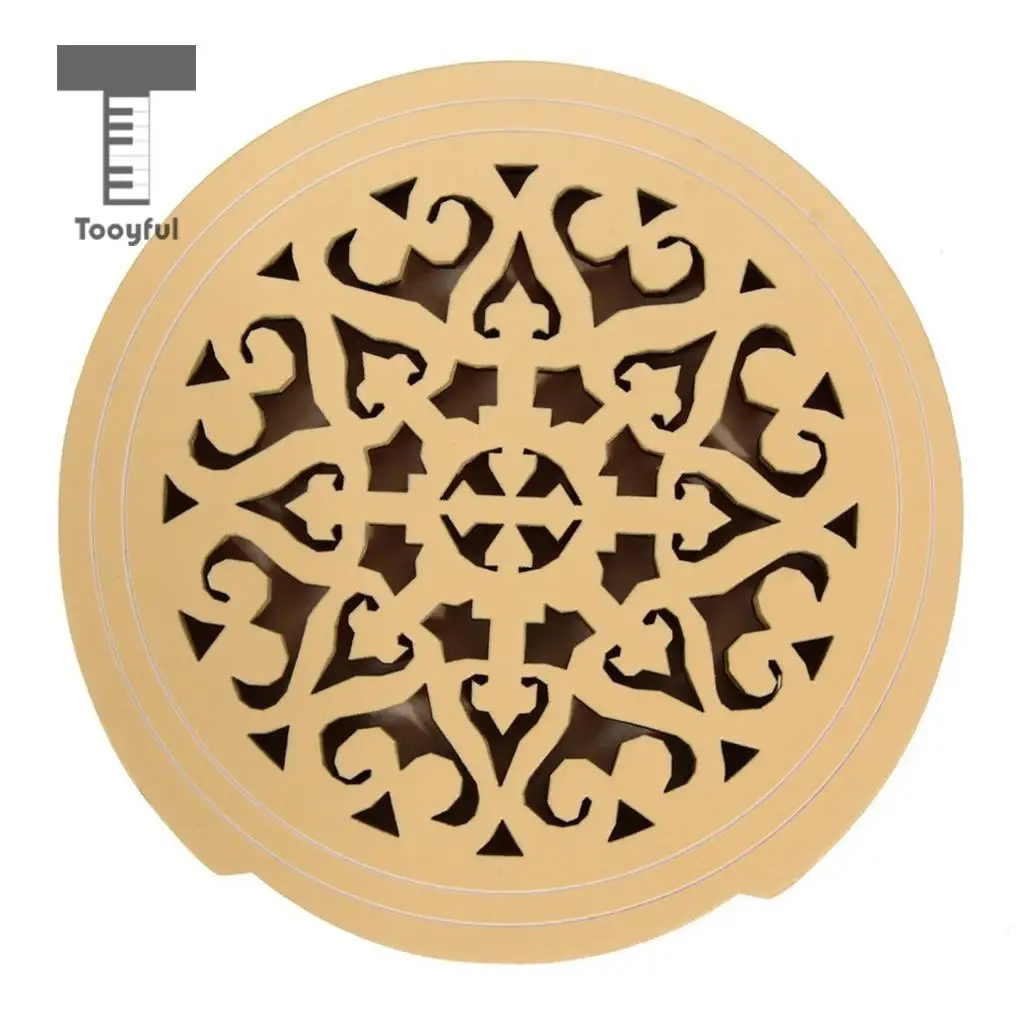Tooyful Wood Acoustic Guitar Soundhole Cover Feedback Buster for 40'' 41'' Guitar Parts Accessories
