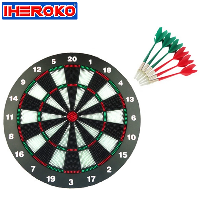 

Funny Lovely Cute Dart Board Game Set with 6 Darts Sport Plastic Darts Shoot Dartboard Safe for Kids Children Toy Play Set Gift