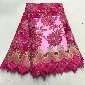 

Nigerian lace fabrics with stones lace material 2018 high quality tulle net lace fabric sewing lace for wedding dress df65-946