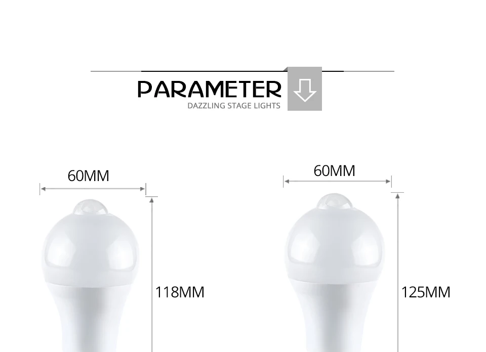 Ampoule светодиодный E27 с датчиком движения светодиодный ночной Светильник B22 12 Вт 18 Вт PIR корпус радар Активированный датчик 85-265 в Светодиодный точечный светильник