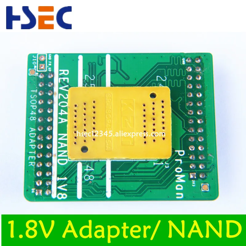 

Free shipping 1.8V TSOP48 BGA63 base boad for NAND ProMan TL866 _PLUS Professional flash programmer