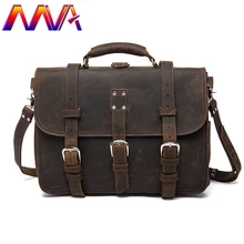 Винтажная мужская сумка-мессенджеры из высококачественной коровьей кожи, мужской портфель и винтажные мужские сумки на одно плечо