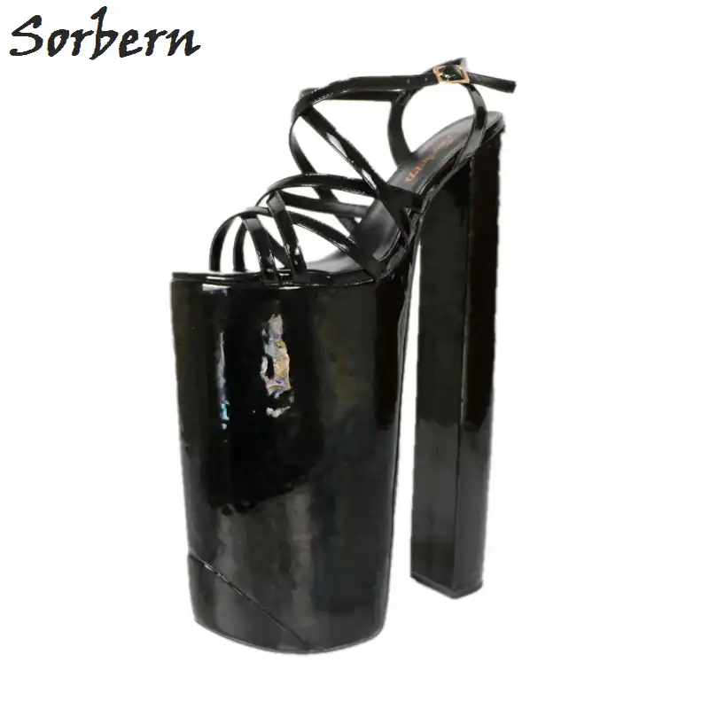 size 11 chunky platform heels