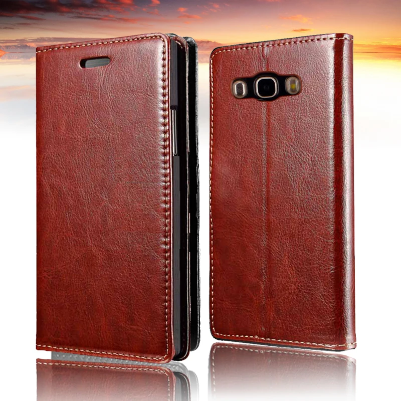 

J5 2016 Case Cover Flip Leather Luxury Book Style Retro Coque Kickstand Fundas For Samsung Galaxy J5 2016 J5108 Smart Phone Bags