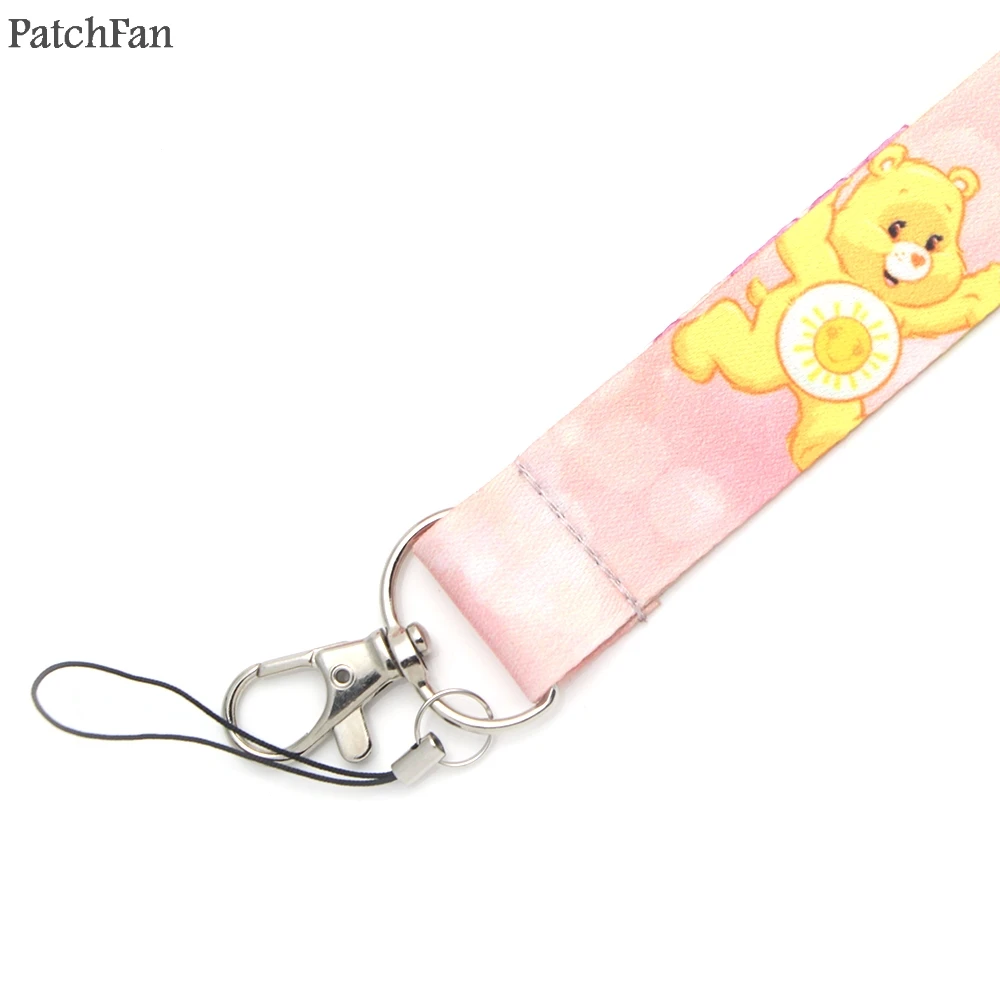 Patchfan Care bears A New Generation cartoon lanyards neck straps for phones keys bead id card holders webbing A0838