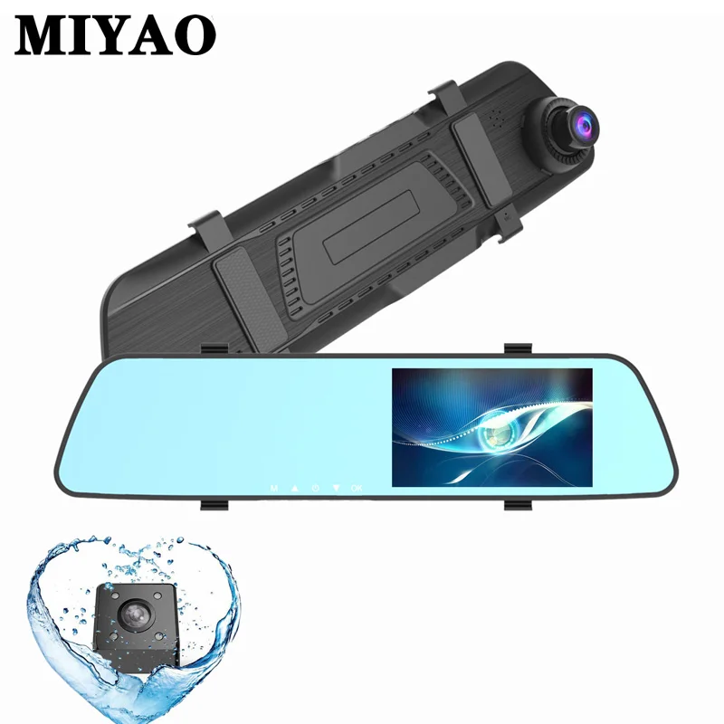 

Car Dvr Camera Rearview Mirror Digital Video Recorder Auto Camcorder Dash Cam FHD 1080P 4.5" Dual Lens Night Vision Registratory