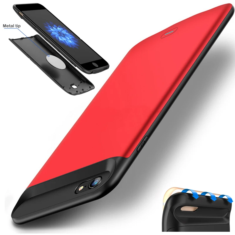 imágenes para NEWDERY RCN U2 Externa TPU Parachoques Paquete banco de Energía de Respaldo de batería Cubierta Del Caso Del cargador Para el iphone 6 6 S 7 Plus con Magnética imágenes para NEWDERY RCN U2 Externa TPU Parachoques Paquete banco de Energía de Respaldo de batería Cubierta Del Caso Del cargador Para el iphone 6 6 S 7 Plus con Magnética