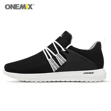 ONEMIX мужская прогулочная обувь для женщин супер легкая мягкая черная удобная спортивная обувь кроссовки для бега 46