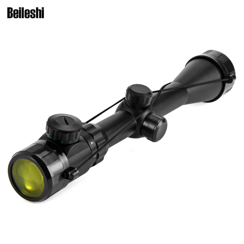 

Beileshi 3-9x40 Tactical Red Dot Riflescope Hunting Optics Riflescopes Scope Reticle Sight Sniper Deer With 20mm Mount Rails