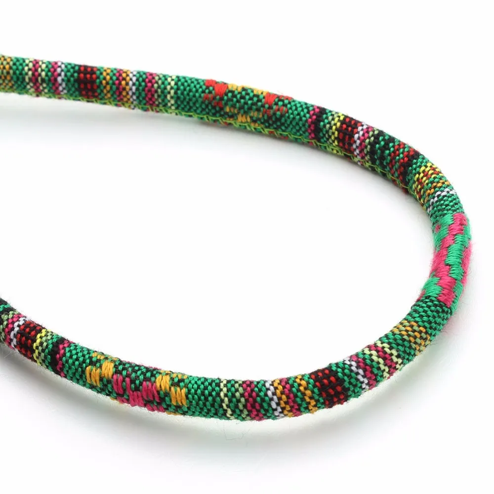 5 метровый разноцветный хлопковый шнур ручной работы 6 мм круглый тканевый этнический тканевый шнур текстильный обруч вышитые шнуры для изготовления браслетов своими руками
