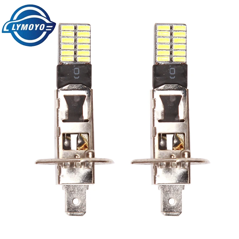 

LYMOYO 2Pcs H1 H3 T10 W5W BA9S LED 10W 4012smd 24led Car Fog Limp auto drl daytime running light reading plate light 6500K 12v