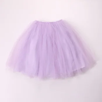 2018 Summer Fluffy Soft Tulle Girls Tutu Skirt Pettiskirt Medlium Long Girls Skirts for 6M-13Y Kids Mesh Ball Gown Skirt DQ867 5