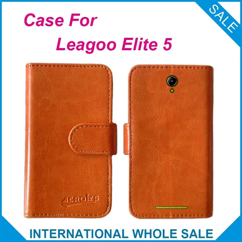 

Hot! Elite 5 Leagoo Case, New 2016 items Factory Price Flip Leather Cover For Leagoo Elite 5 Case tracking number