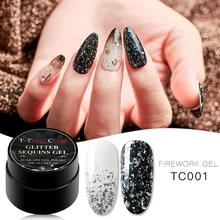 T-TIAO CLUB 5ml UV Gel Nail Polish Fireworks Glitter Sequins Soak Off UV Gel Varnish Color Nail Gel Polish DIY Nail Art Laquer T-TIAO CLUB 5ml UV Gel Nail Polish Fireworks Glitter Sequins Soak Off UV Gel Varnish Color Nail Gel Polish DIY Nail Art Laquer