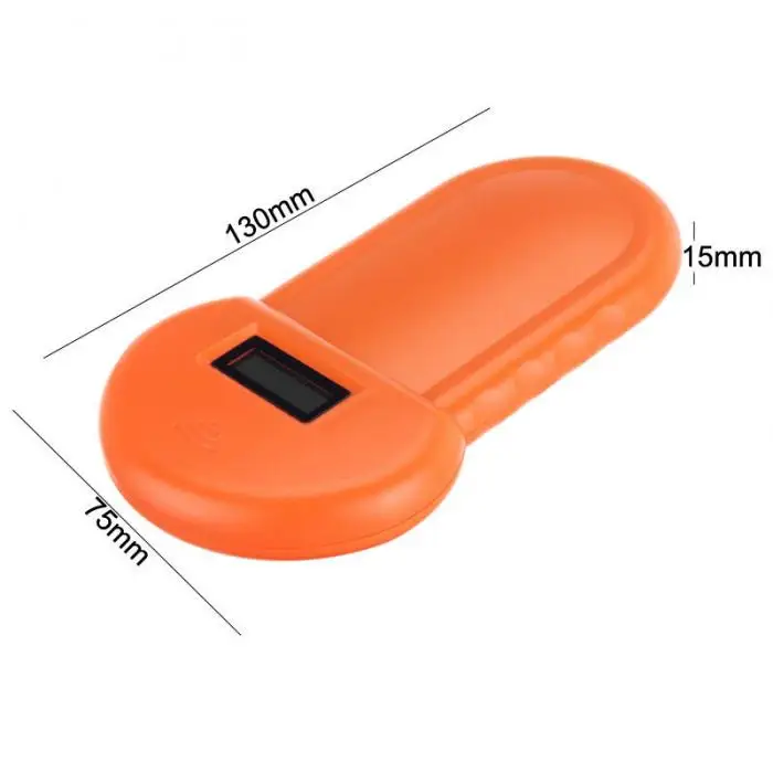 134.2Khz Animal ID Reader LCD Display RFID Portable Pet Microchip Recognition Ear Tag Scanner LE66