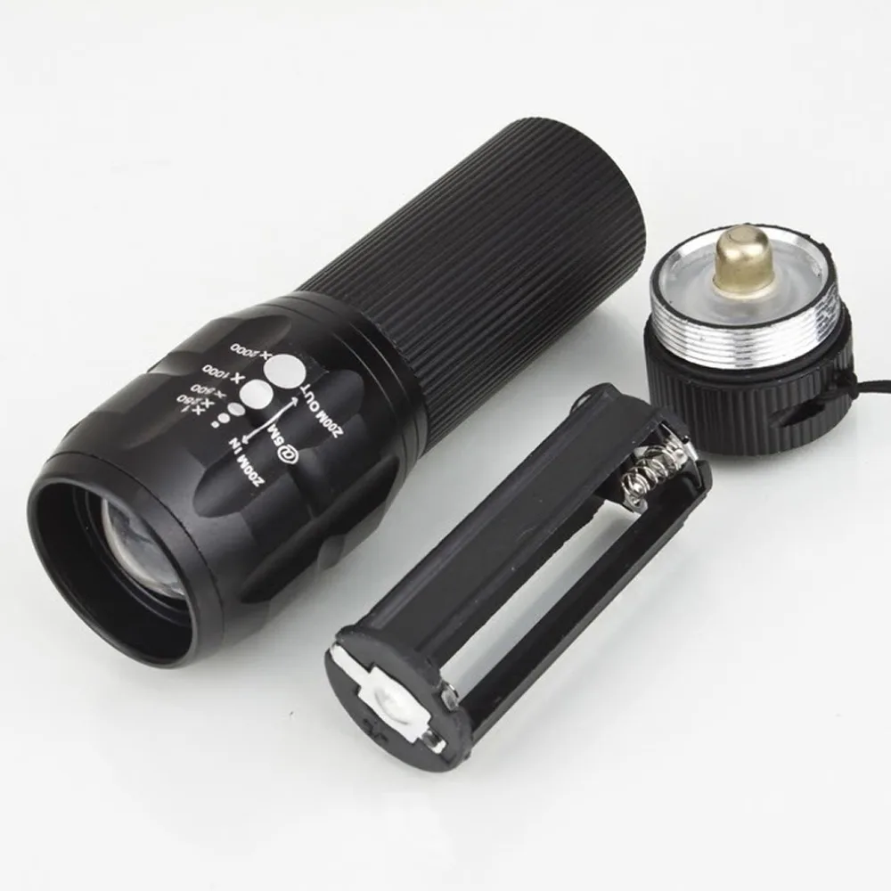 Adjustable Focus zoom Flashlightin Outdoor Tools from Sports
