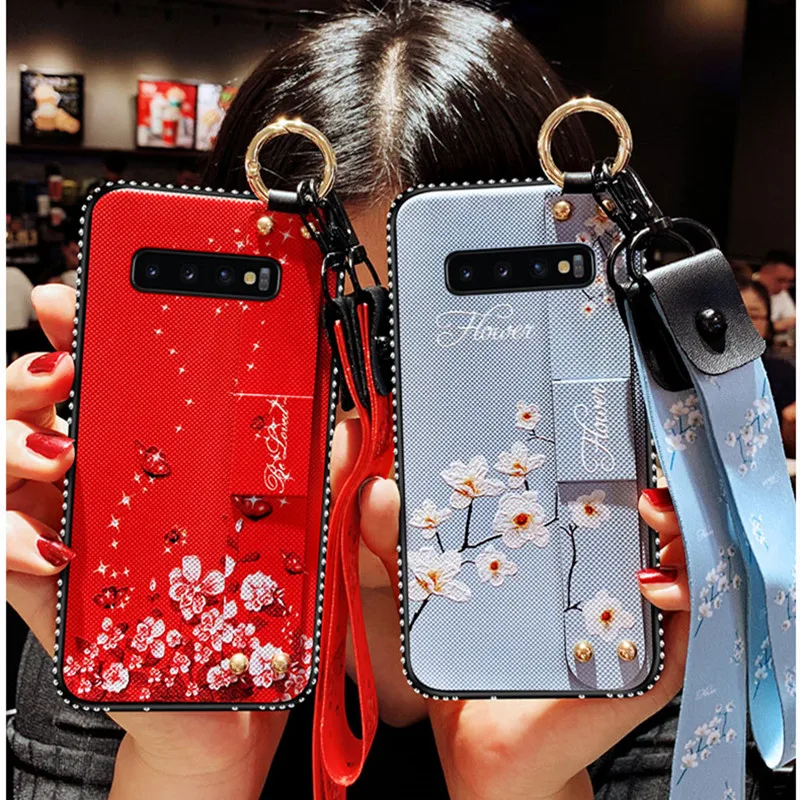 Модный цветочный чехол для телефона Samsung S10 S8 S9 Plus A50 A30 M20 A7 J2 Pro J7 J3 Note8 мягкий