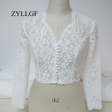 Zyllgf V Средства ухода за кожей Шеи Длинные рукава Свадебные палантины Кружево ручной работы, элегантные Для женщин куртка Свадебные Интимные аксессуары wbj9
