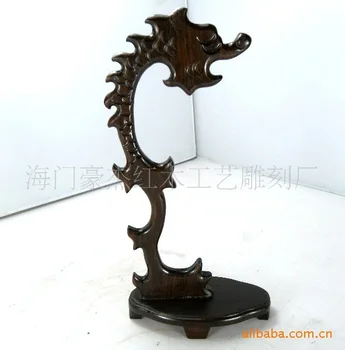 

Black sticks of wood jade hanging rack leading African ebony wood frame hanging jade jade pendulum frame No.