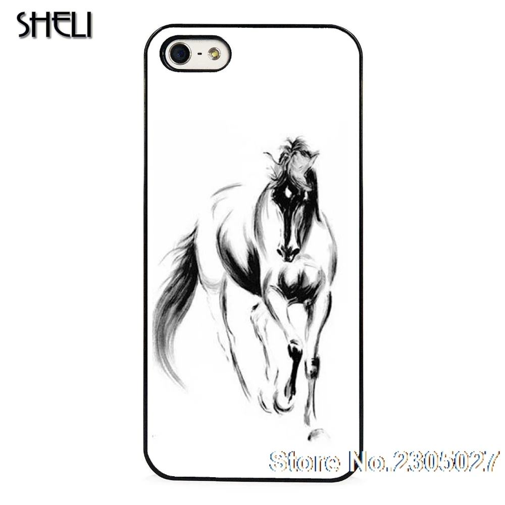 Защитный чехол SHELI runing horse для iPhone 5 6 6s 7 8 plus 11 pro X XR XS max Samsung s6 S7 edge S8 S9 S10 |