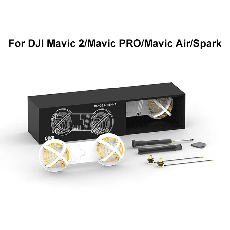 DJI MAVIC 2 DJI SPARK PHANTOM 3/4/4PRO дистанционного Управление изменение 16DBi круговая поляризация антенны 2,4G& 5,8 ГБ двухполосный частоты - Цвет: Черный