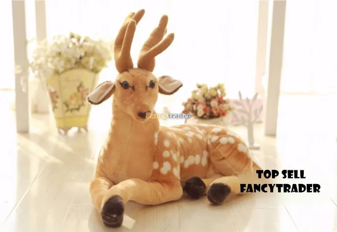 Fancytrader 35''  90cm Emulational Giant Plush Stuffed Spotted Sika Deer, Free Shipping FT90234 (3)