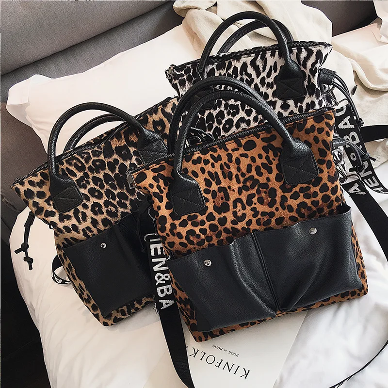 Сексуальная леопардовая женская кожаная сумка большая сумка женская большая сумка через плечо женские кошельки и сумки