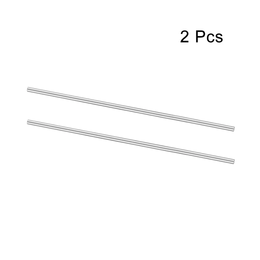 

UXCELL Newest 2PCS 150/180mm Long 2.5mm Dia. Stainless Steel Shaft Round Rod for DIY Toy RC Car Helicopter Model Part