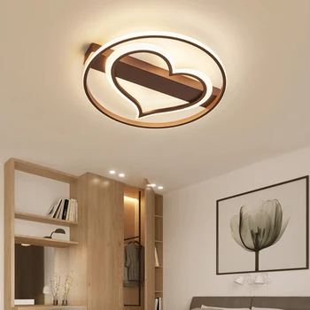 

Living Room Bedroom Wedding Room Modern Led Ceiling Chandelier White Brown Color Acrylic Shade 85-265V Chandeliers Fixtures