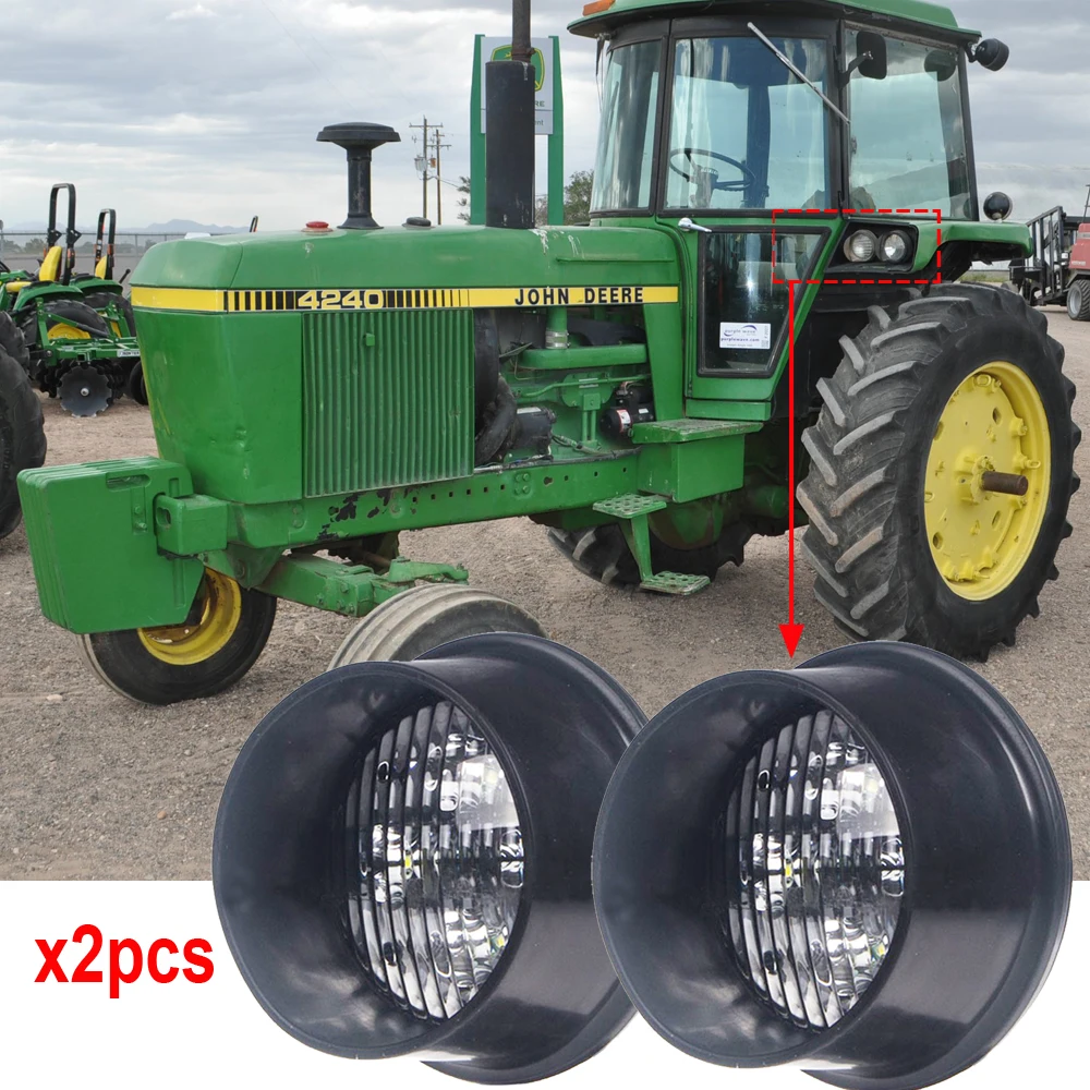 

Tiger Lights TL2060 4.5" Inch 4leds IP67 waterproof 2850LM Flood beam with long & short rubber bezels 1/2" Rear Stud Mount x2pcs