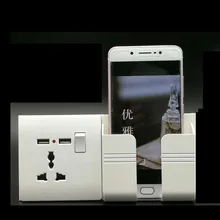 Двойной USB универсальный настенный разъем DC 5 V 2.1A домашнее настенное зарядное устройство адаптер розетка с кронштейном USB розетка