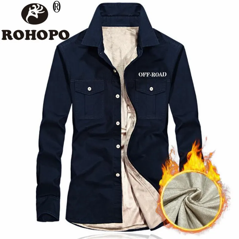 

Fleece 100% Cotton Jacket Man 2019 Single Breast Buttons Casual Pockets Outwear Military Style Keep Warm Motor Cargo Jacket Men