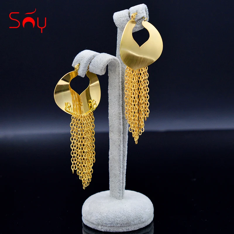 

Sunny Jewelry Big Tassel Earrings For Women Long Drop Dangle Earrings Romantic Heart Earrings For Wedding Gift Jewelry Findings