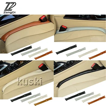 

ZD Car Seat Gap Filler Pad Cover Holster Leather For Audi A4 B7 B5 A6 C6 Q5 Honda Civic 2006-2011 Fit Accord CRV VW Golf 7 T5 T4