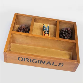 

Wood Storage Boxes Household Decoration Natural Wooden Desktop Stprage Organizer Handmad Storage Box