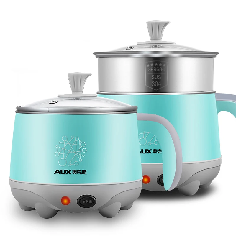 220v Dorm Room 304 Stainless Steel Pot Fry Hotpot Stew Electric Skillet