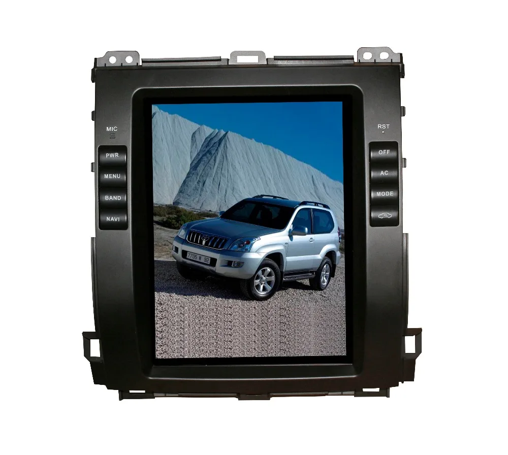 Cheap 2 Din Tesla Style 10.4 inch Android 7.1 Car GPS Navigation DVD Player for Toyota Land Cruiser Prado 120 2002-2009/ Lexus GX470 3