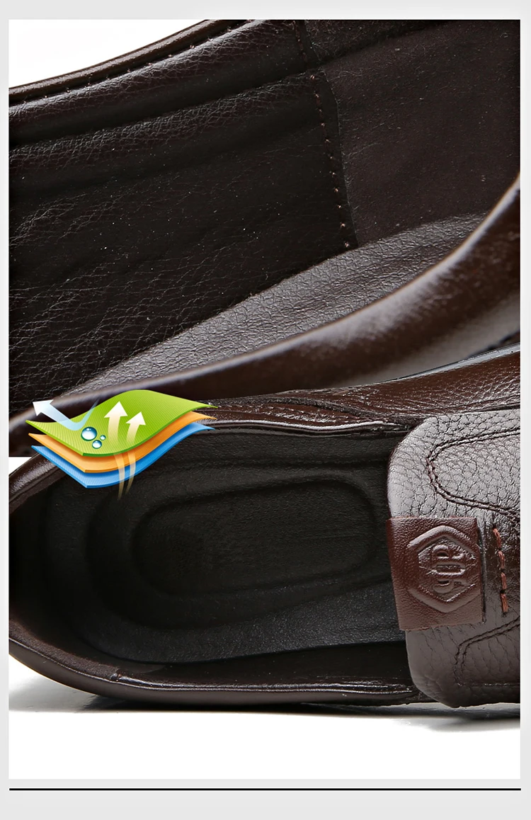 OSCO/Мужская обувь из натуральной кожи; удобная мужская повседневная обувь; мужская обувь на плоской подошве в деловом стиле; обувь без застежки; zapatos hombre