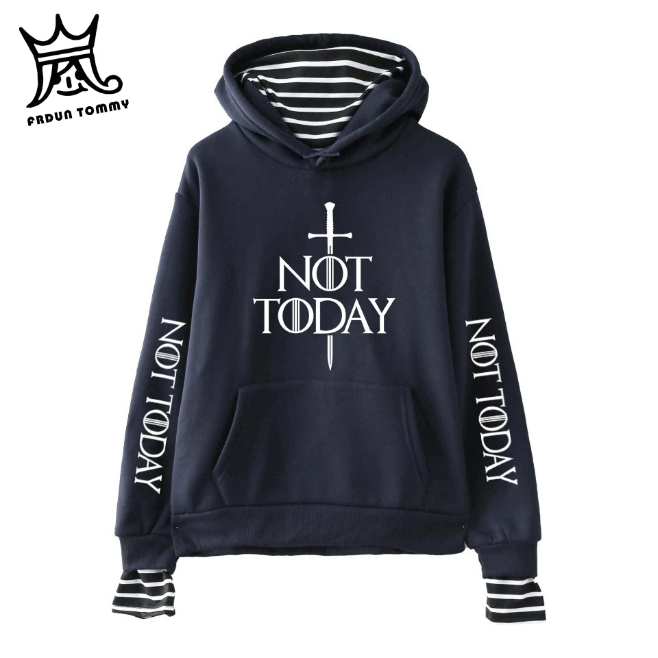 Arya Stark NOT TODAY женские дракари с капюшоном модные толстовки для девочек playeras mujer algodon толстовки Женская милая одежда