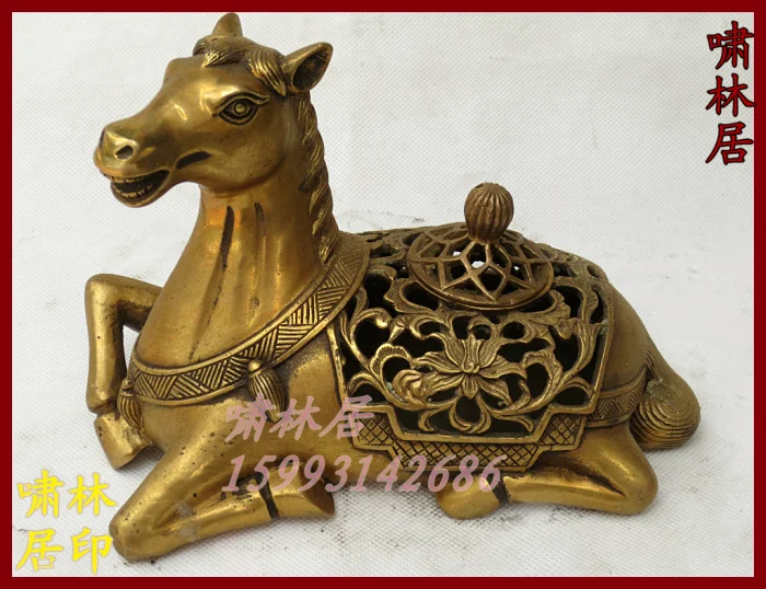 

Bronze crafts decoration copper incense burner incense stove horse incense burner refined incense burner
