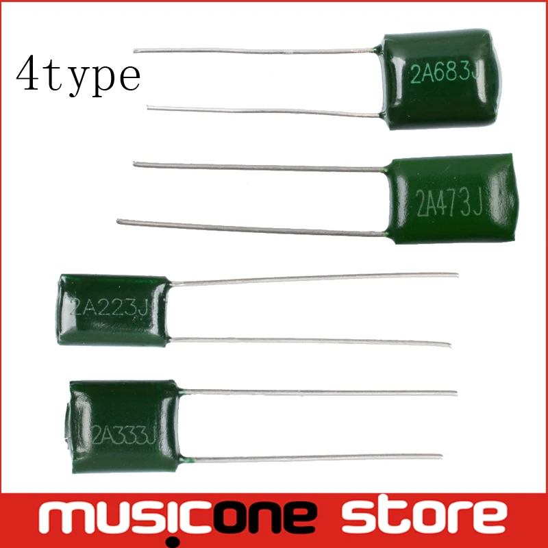 Buy 12Pcs Electric Bass Guitar Polyester capacitors