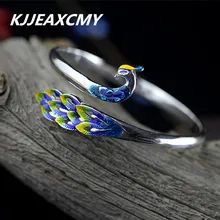 KJJEAXCMY Серебряный продукт S925 Стерлинговое серебро ювелирные изделия Ms. Национальный Ветер санскрит браслет с мантрой