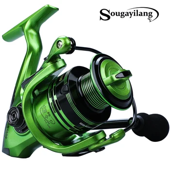 

Sougayilang 13+1BB Spinning Fishing Reel 1000-7000 Series Fishing Coil Wheel Saltwater Reel for Bass Pike Fishing Pole De Pesca