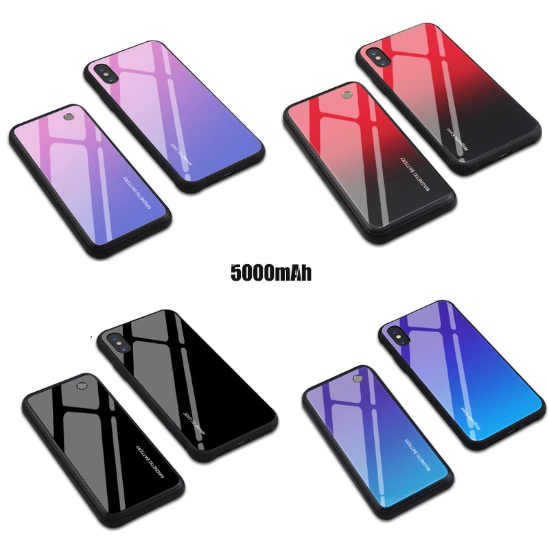 Magnetic-Wireless-Charging-Phone-Case-For-iphone-X-XS-Max-XR-5000mAh-Battery-Power-Bank-8 (2)
