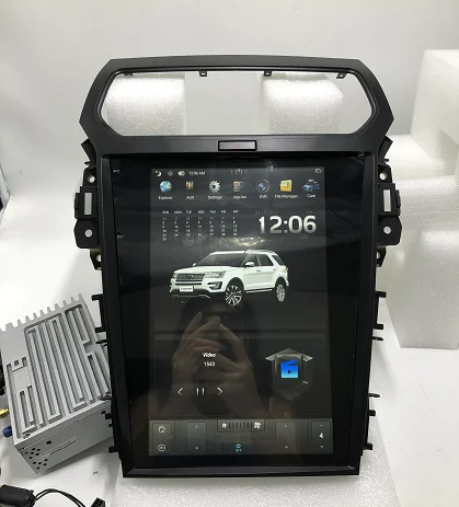 Best Tesla style Android 7.1 Car Player GPS Navigation For Ford Explorer 2G 32G 2011 2012 2013 2015 2016 Car Multimedia Audio Stereo 0