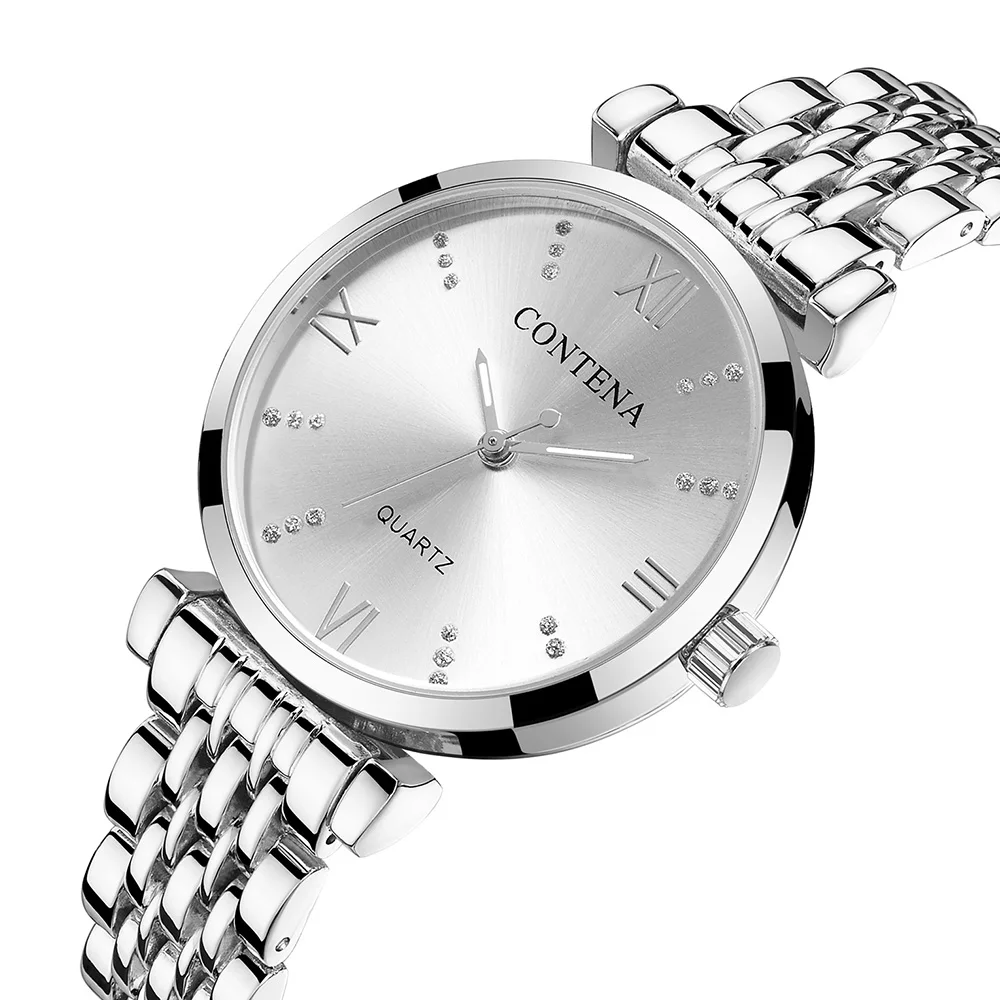 

Reloj Mujer 2019 Luxury Brand Ladies Quartz Wrist Watches Fashion Casual Women Silver Stainless Steel Waterproof Clock Relogio