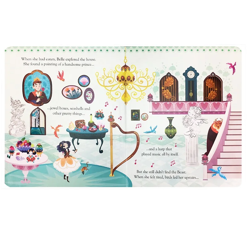English Educational Picture Books Peep Inside Beauty and the Beast For Baby Early Childhood gift Children reading book English Educational Picture Books Peep Inside Beauty and the Beast For Baby Early Childhood gift Children reading book