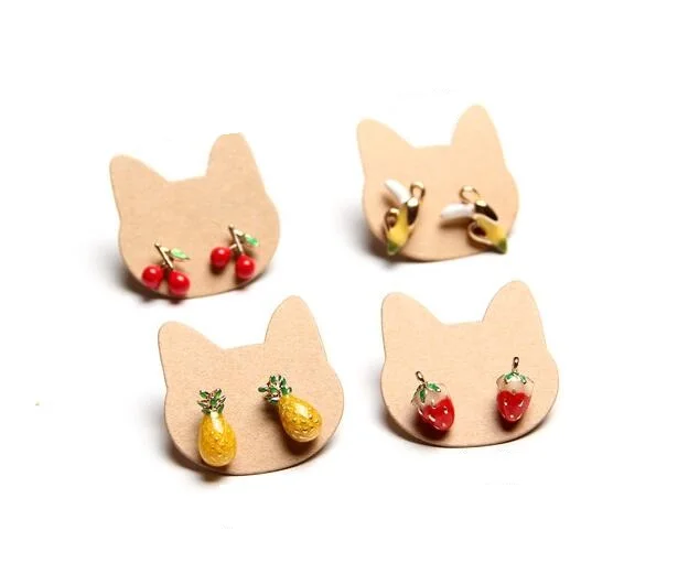 

Fashion jewelry pineapple strawberry banana cherry stud earring
