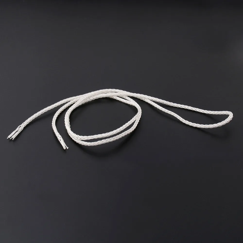 Areyourshop 8 Core OCC покрытием серебро Hifi провода обновления кабель для наушников 1 м/5 м/10 м Высокое качество разъем